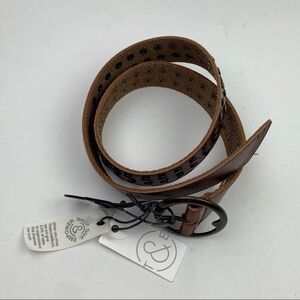 TREASURE & BOND Round buckle studded belt …